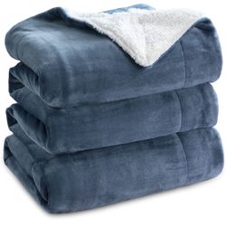 Bedsure Sherpa Fleece Blankets Queen Size For Bed - Thick And Warm, Soft Fuzzy