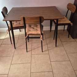 Table three chairs