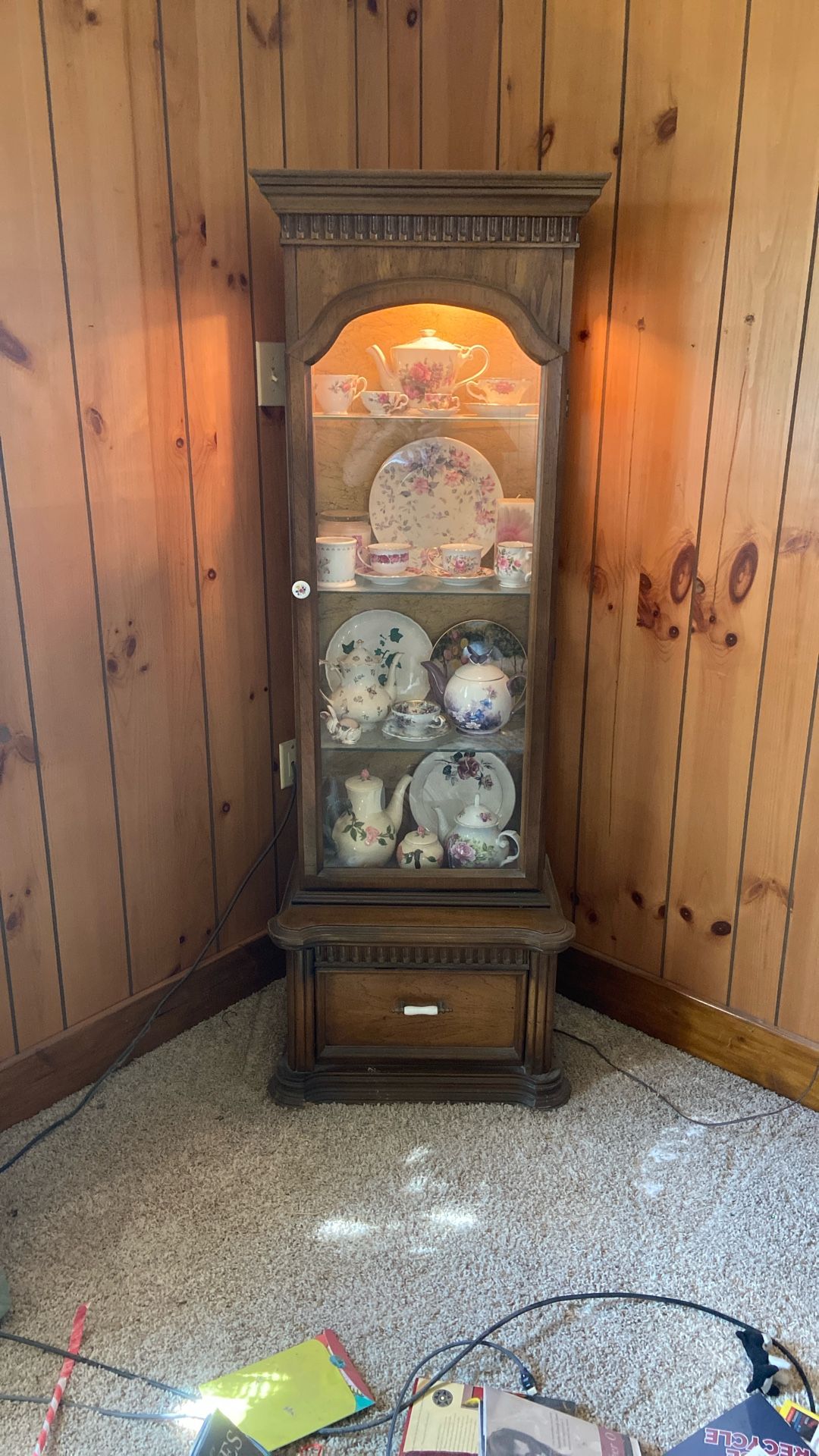 Antique China Cabinet $200 Or $300 with everything in it