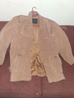 Vintage Suede Fringe Western Jacket