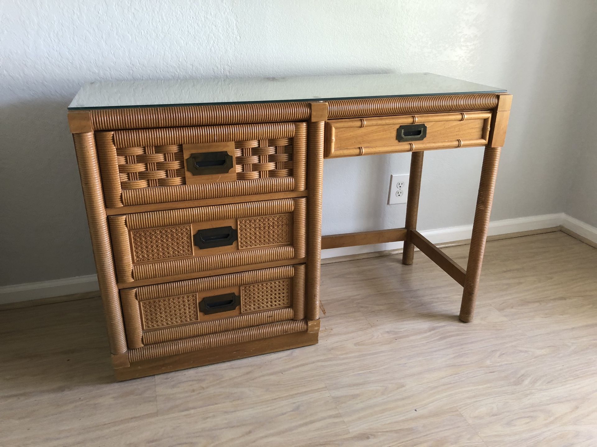 3 drawer desk. 48” long, 19” wide, 30” high