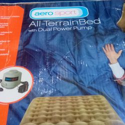 Aerosport inflatable All Terrain bed and Coleman 2 person inflatable raft with paddles both in excellent condition delivery possible

