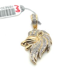 10kt Gold Diamond Lion Pendant .33ctw 4.60grams 165630 1