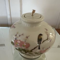 Vintage Takahashi East Wind Porcelain Oil Lamp|Mid Century Modern| Anthropologie Style | Boho