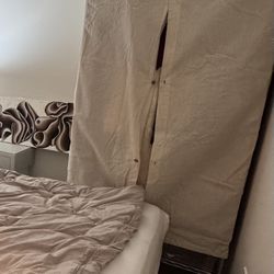 Clothing rack hanger with rack cover