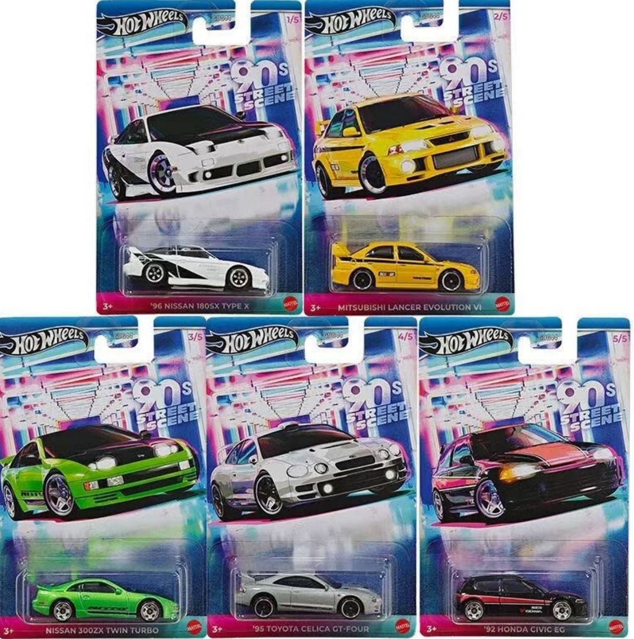 Hot Wheels 90s Street Scene Set