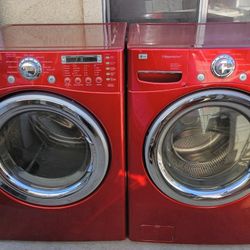LG Front Load Washer And Dryer Set With Warranty 