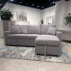 Grey Sofa Sectional (Sleeper) BRAND NEW!!!