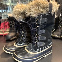 Sorel Joan Of Arctic Tall Snow Winter Boots Black Women’s Size 6