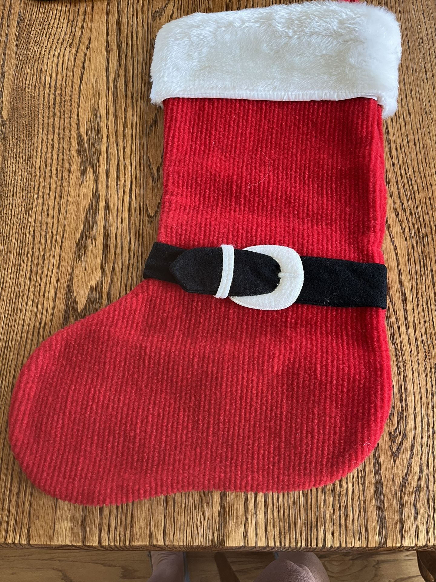 Black Belted Christmas Stocking