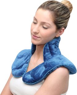 Calming Comfort Weighted Hot Neck Shoulder Wrap 3lb Herbal Aromatherapy