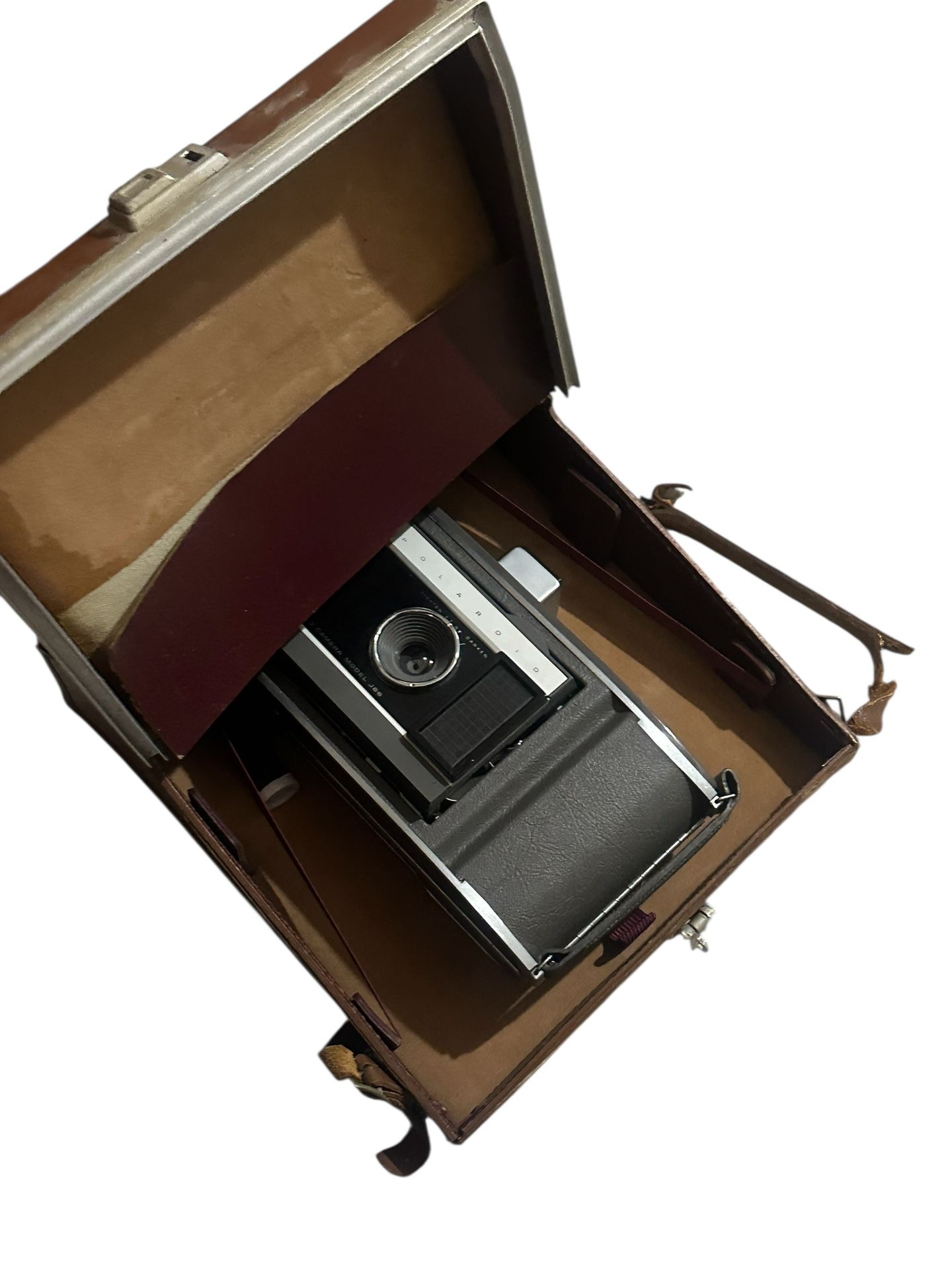 Vintage Polaroid J66 Electric Eye Land Camera With Leather Case 1960