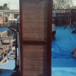 Armoire, hard wood with shelves