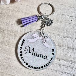 Personalized Glitter Keychain 