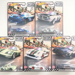 Hot wheels boulevard 26-30 set Corvette, Pontiac Firebird, Porsche, Lancia Stratos, Buick Regal GNX