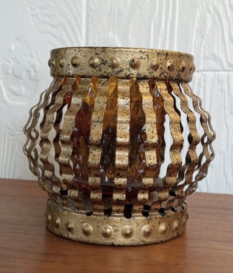 Vintage Metal Candle Holder