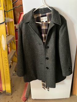Charles Klein Gray Wool Overcoat