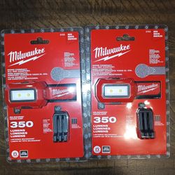 (2) MILWAUKEE 350 HEAD LAMPS 
