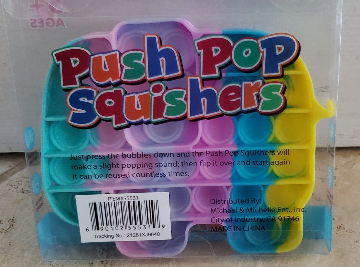 Kids Push Pop Squisher/ Fidget Toy NEW