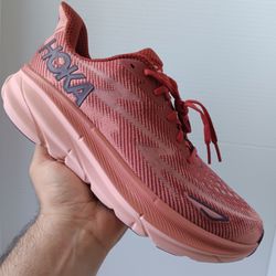 Size 11 HOKA Clifton 9 'Rust' Men's Running Shoes