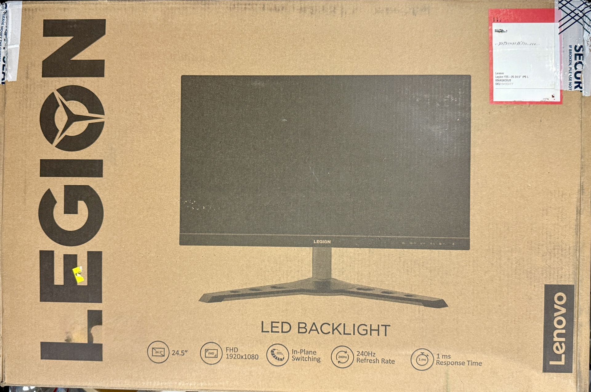 Lenovo Legion Y25-25 24.5” 240Hz Gaming Monitor – Open Box (Read Description)
