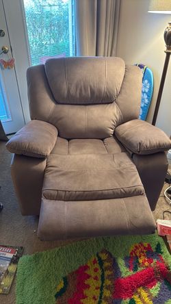 Brown Microfiber Recliner Chair