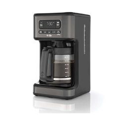 Mr. Coffee 14 Cup Programmable Coffee Maker, Dark Stainless Steel $29.99