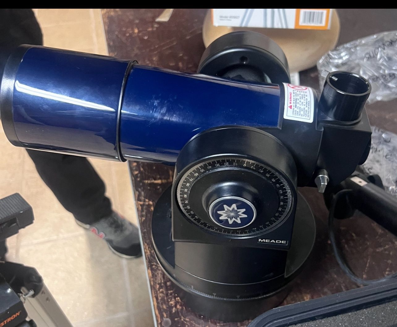 Meade. Telescope, Case   And  Tripod  