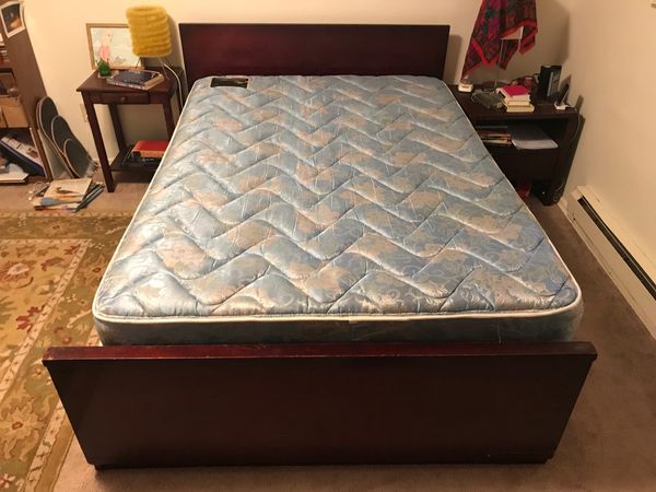 Full bed frame, mattress, box spring for Sale in Seattle ...