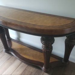 All 4 Pieces- Henredon Leather Top Furniture