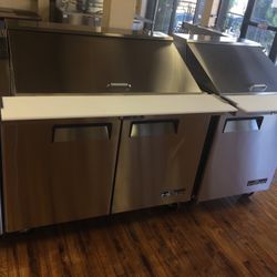 60” Sandwich Food Salad Prep Table Refrigerator