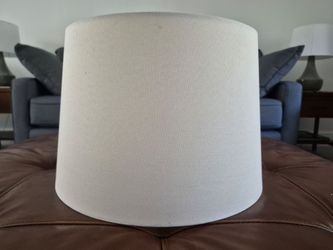 Classic Linen Drum Lamp Shade Off-White Medium Size