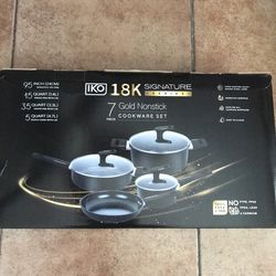7Gold nonstick cookware set