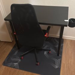 Computer desk and computer chair