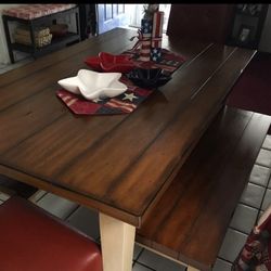 Wooden Table / 2benchs2chairs