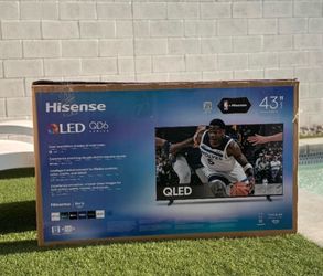 43” Hisense smart 4k Qled tv