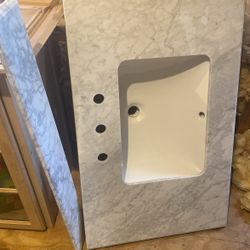 Marble Vanity Top With Sink 36inch 