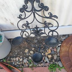 Wrought Iron Wall  Plant Candle Etc Holder 