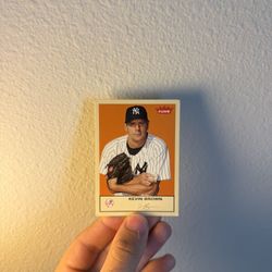 Signed Kevin Brown Fleer Yankees Baseball Card