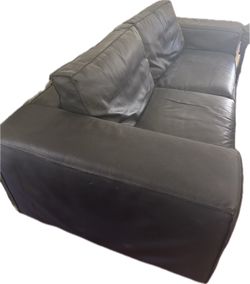 Modern Designer Italian Cantoni Leather Sofa