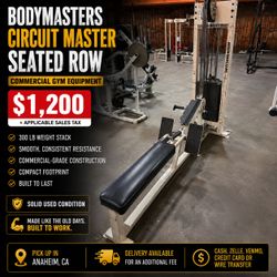 Bodymasters Circuit Master Seated Row – Commercial Gym Equipment