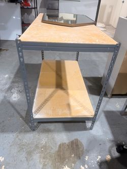 2-Tier Metal Storage Shelving Unit