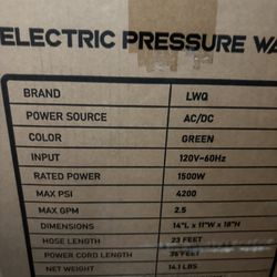Electronic Pressure Washer