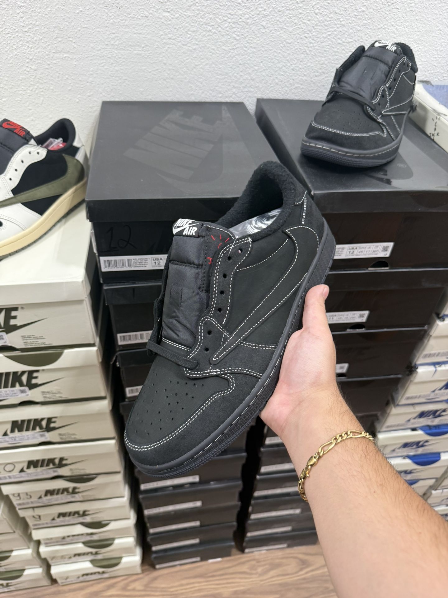 Aj1 Nike Air jordan 1 low travis Scott Black Phantom Size 7,7.5,8,8.5,9,9.5,10,10.5,11,12 