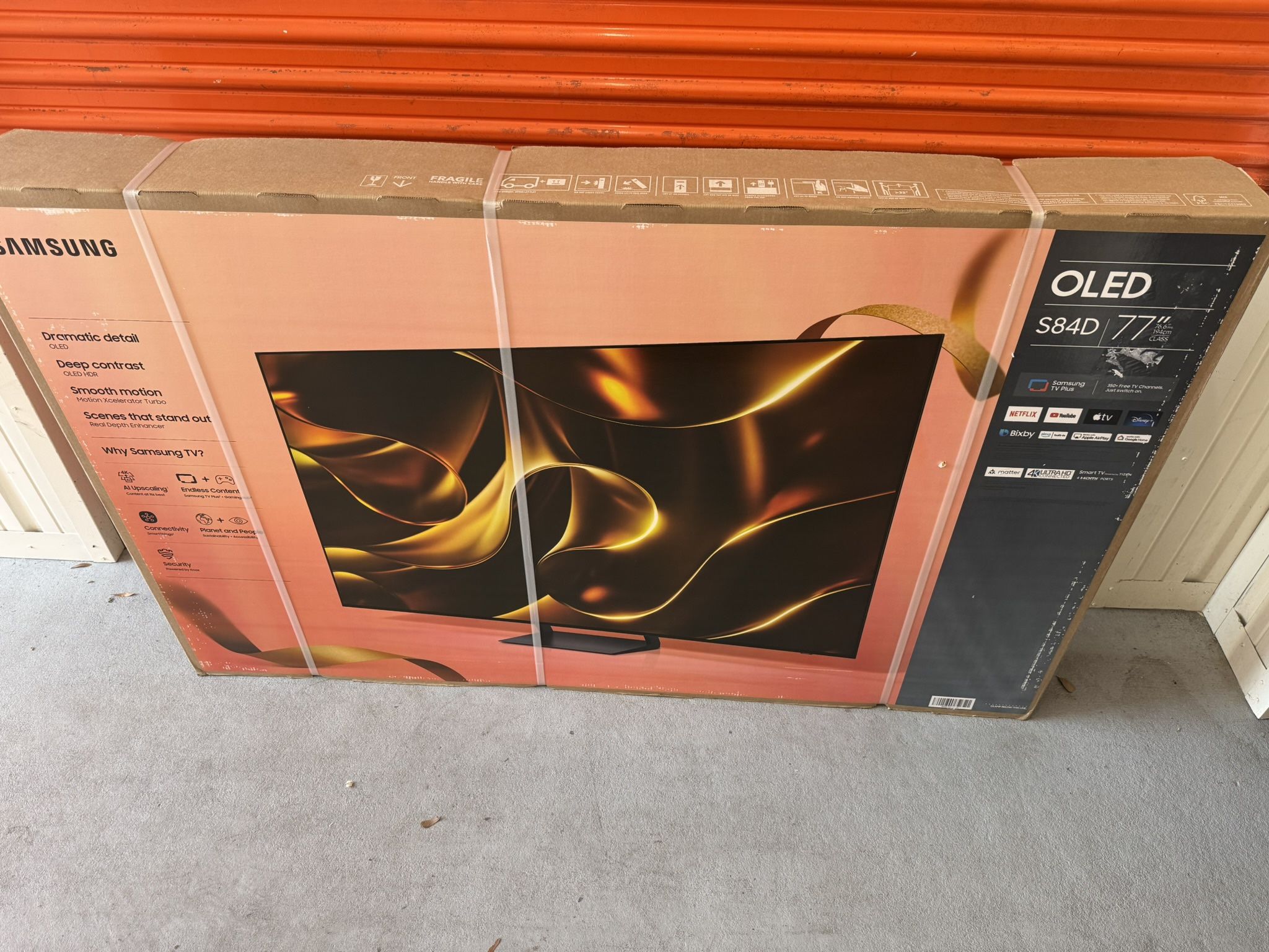 Brand new sealed in box Samsung - 77" Class S84D Series 4K OLED Smart Tizen TV $1299 Feel free to message me if you have any questions Delivery av