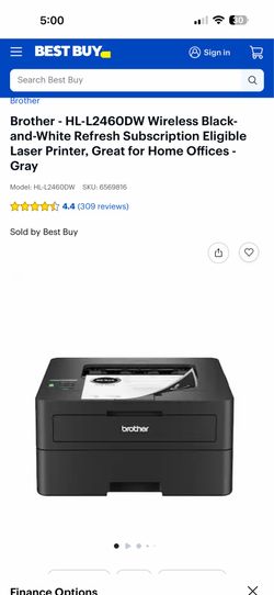 Brother wireless laser Printer