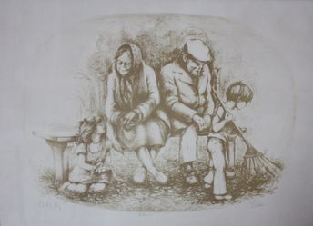 Original Pencil Painting Framed