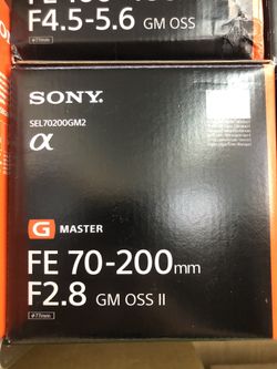 Sony FE 70-200mm F/2.8 GM OSS II Lens Brand New