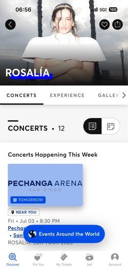 Rosalia VIP ticket