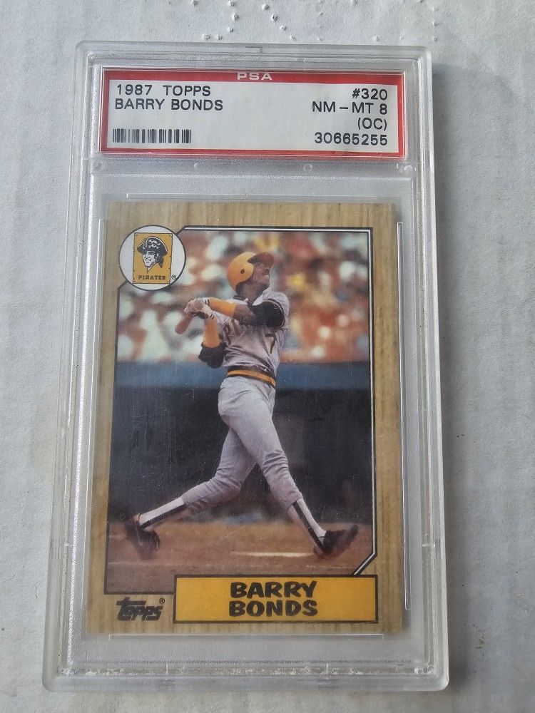 1987 Topps Psa 8oc Rookie Barry Bonds